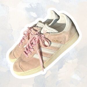 Blush Pink Adidas Gazelles